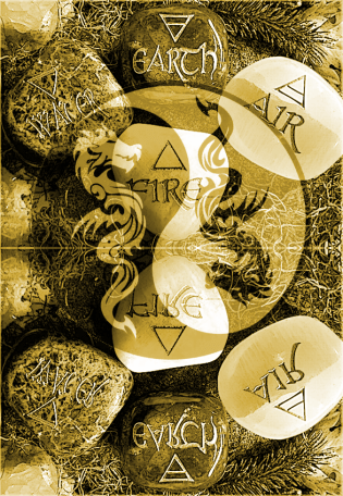 Dragon Wallpaper with Elements